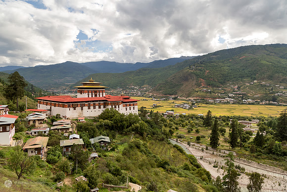 Valley in Paro, Bhutan