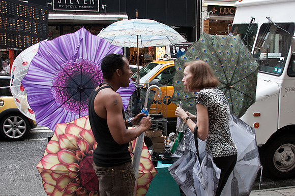 August 12, 2010, Arguing about umbrellas