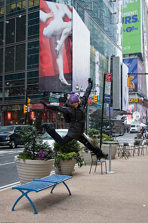 December 19, 2009, Jumping on Broadway