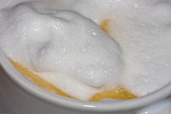 January 11, 2010, Decaff Espresso, made with my Nespresso Citiz with Milk