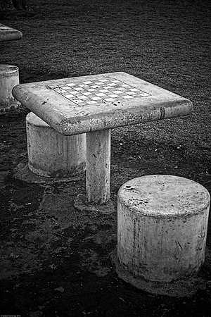 January 15, 2010, Empty chess table
