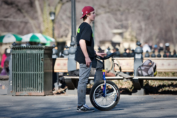 January 23, 2010, Unicyclist