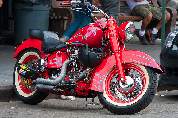 August 21, 2010, Nice red motorcycle