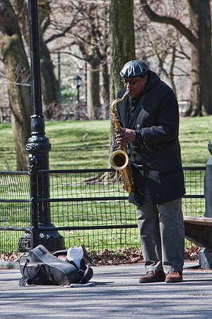March 27, 2010, Central Park Saxaphone Player