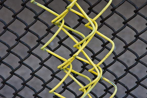 April 11, 2010, Yellow fence chain
