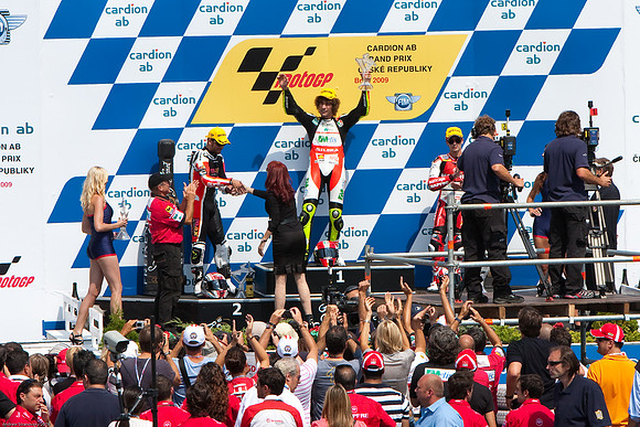 Simoncelli, Pasina, and Bautista, 1st, 2nd, and 3rd in the 250cc Brno MotoGP
