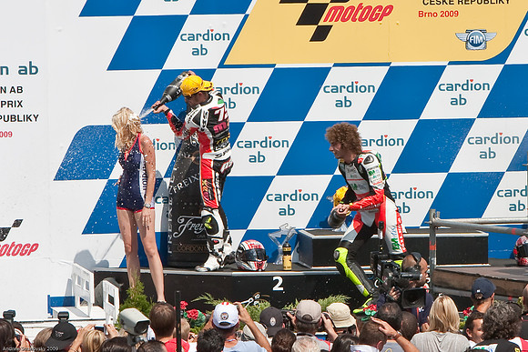 Simoncelli, Pasina, and Bautista, 1st, 2nd, and 3rd in the 250cc Brno MotoGP