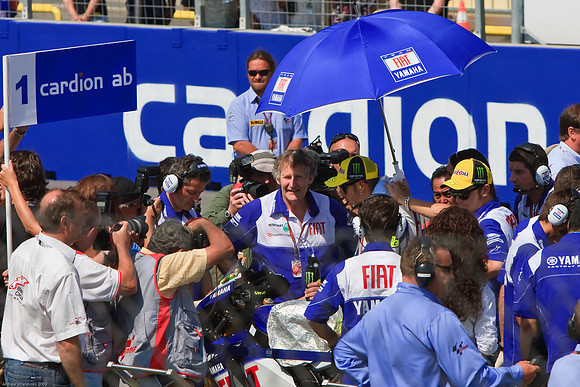 Jeremy Burgess and Valentino Rossi, Brno MotoGP starting grid