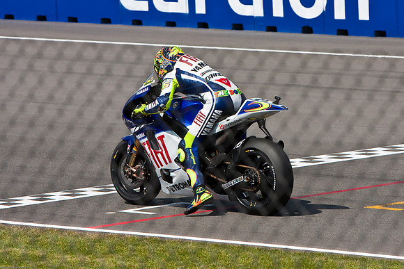 The start of the Brno MotoGP race