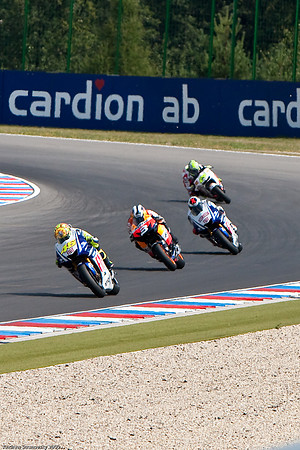 Rossi, Pedrosa, Lorenzo, Elias, Brno MotoGP race