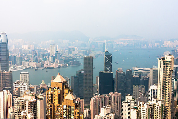 Hong Kong Skyline, Sheung Wan, Hong Kong S.A.R., China
