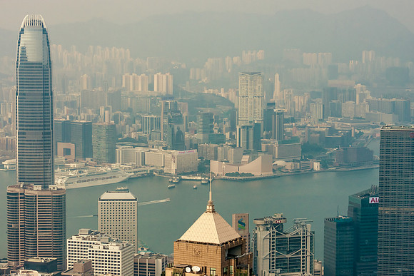 Hong Kong Skyline, Sheung Wan, Hong Kong S.A.R., China
