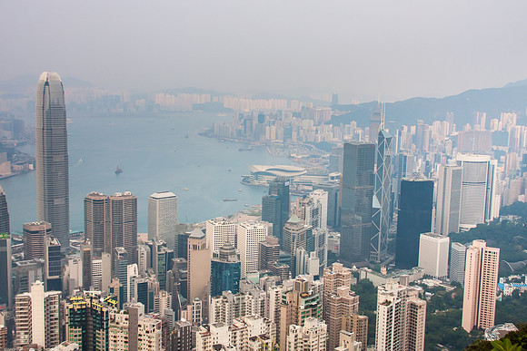 Hong Kong Skyline, Sheung Wan, Hong Kong S.A.R., China