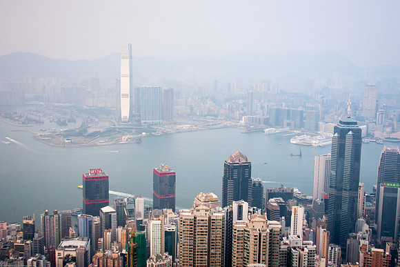 Hong Kong Skyline, Sheung Wan, Hong Kong S.A.R., China