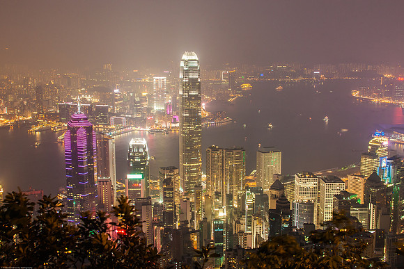 Hong Kong Skyline, Sheung Wan, Hong Kong S.A.R., China