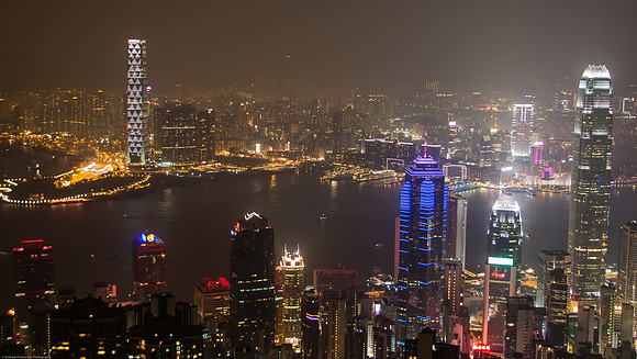 Hong Kong Skyline, Sheung Wan, Hong Kong S.A.R., China