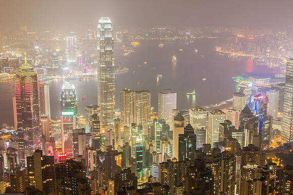 Hong Kong Skyline, Sheung Wan, Hong Kong S.A.R., China