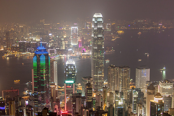 Hong Kong Skyline, Sheung Wan, Hong Kong S.A.R., China