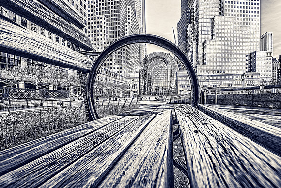 Bench View from North Cove Marina
