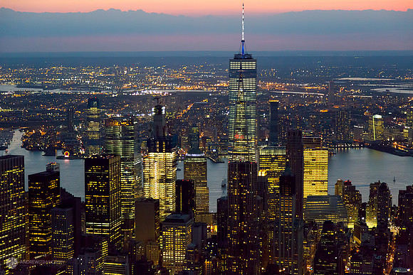 Freedom Tower Sunset