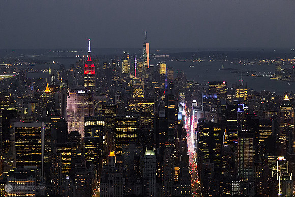 Lights from Times Square