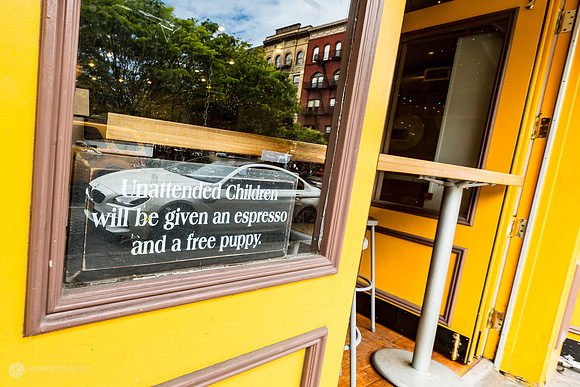 Coffee Shop Warning Signs