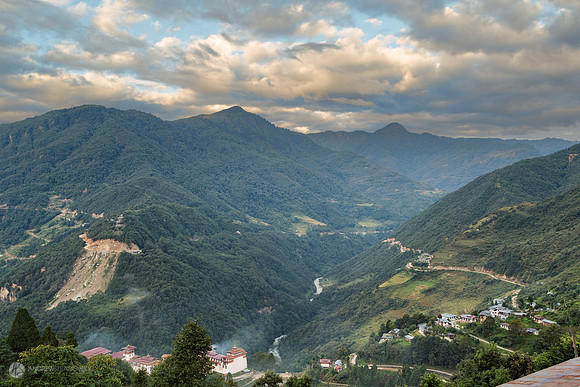 Trongsa Dzong and Valley