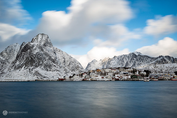Long Exposure of Reine, Lofoten Islands, Norway.