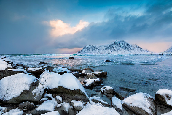 Skagsanden Beach, Lofoten Islands, Norway