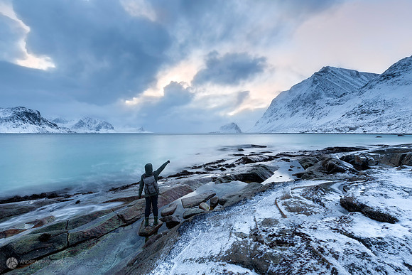Haukland Beach, Lofoten Islands, Norway