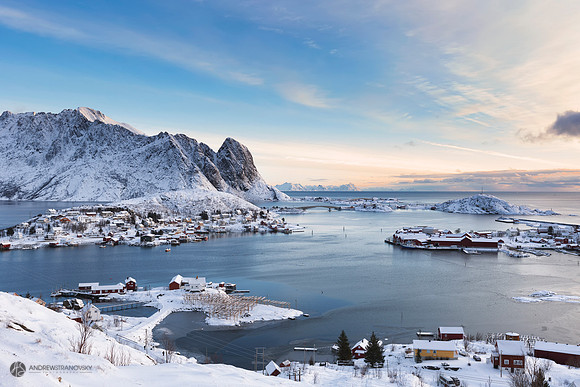 Sunrise in Reine, Lofoten Islands, Norway