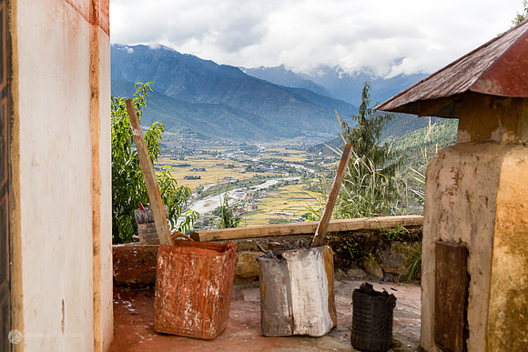 Valley in Paro, Bhutan