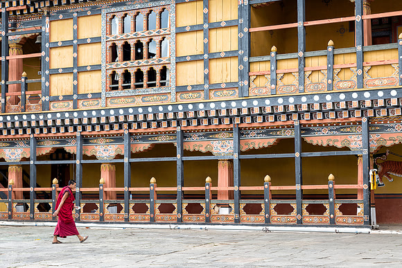 Monk in Rinpung Dzong