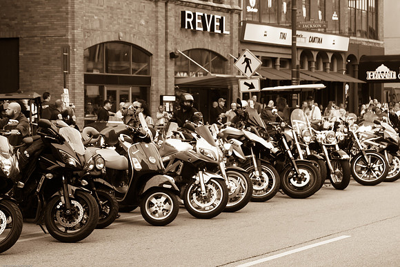 Motorcycles on Meridian